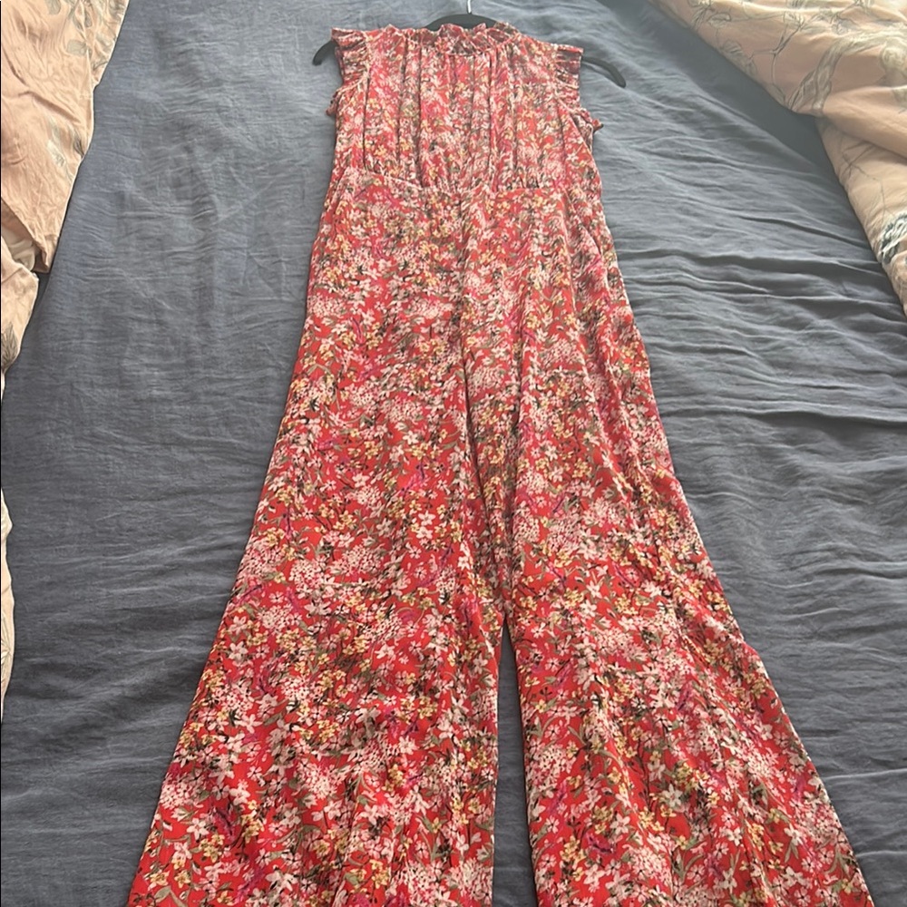 ALI & JAY Red Floral Jumpsuit